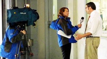 media interview