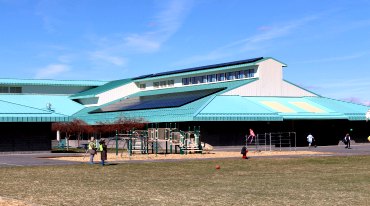 School with Solar Panels