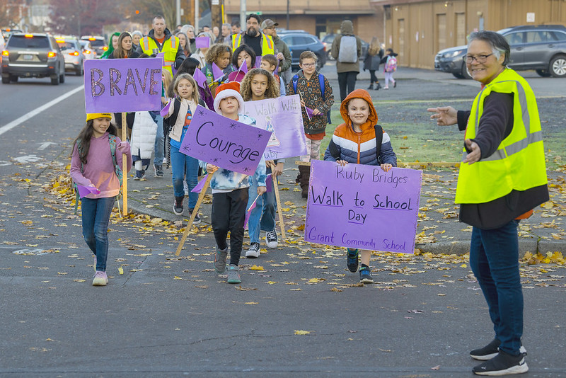 Walking to school